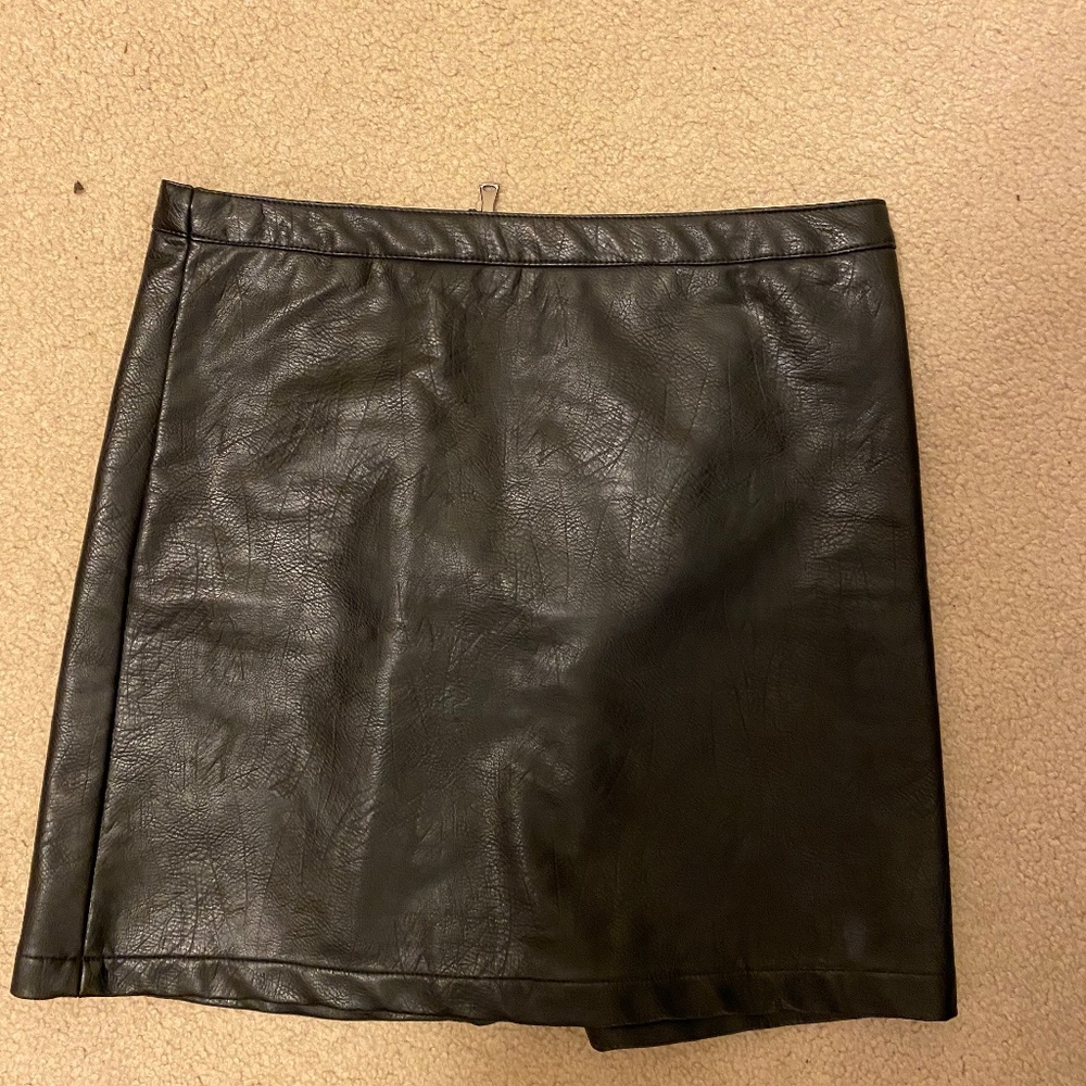Brand new Black Leather Skirt